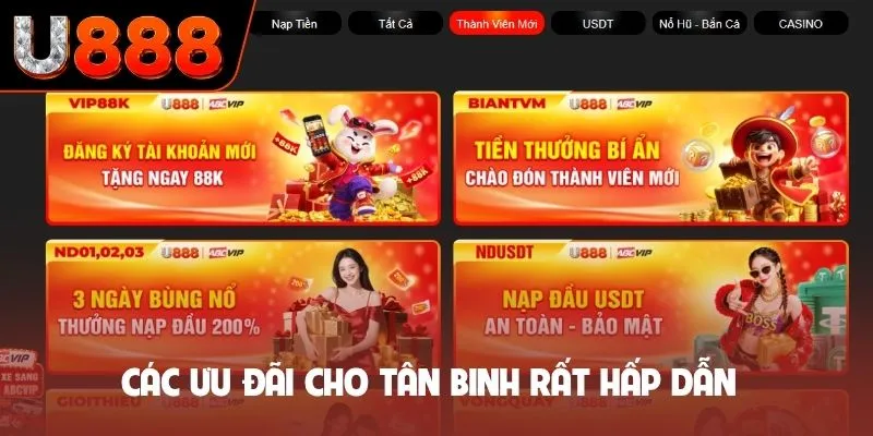 Các ưu đãi cho tân binh rất hấp dẫn