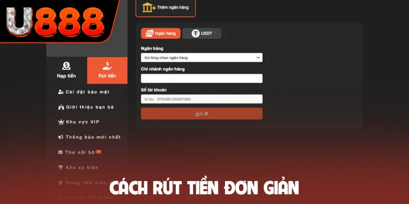 Cách rút tiền đơn giản