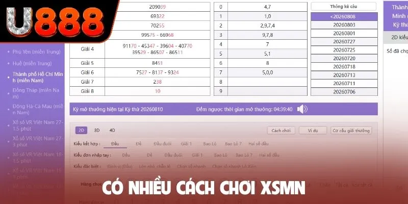 Có nhiều cách chơi XSMN