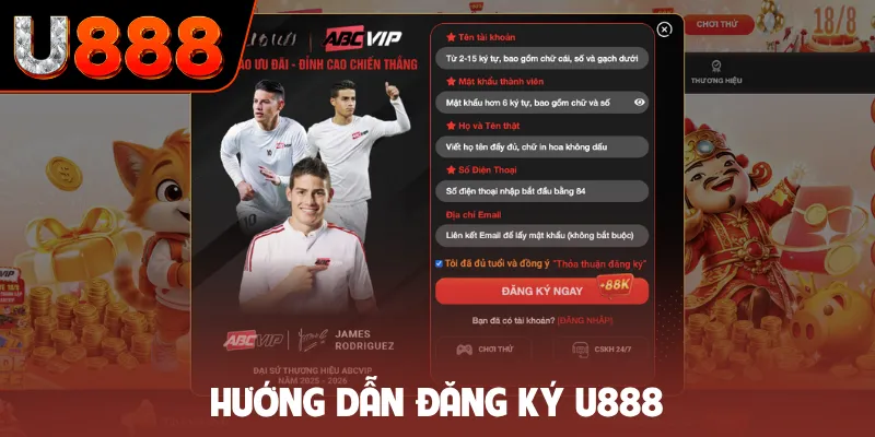 Hướng dẫn đăng ký U888