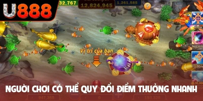 Người chơi có thể quy đổi điểm thưởng nhanh
