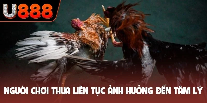 Người chơi thua cược liên tục ảnh hưởng đến tâm lý