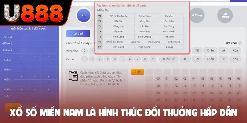 Xổ số miền Nam là hình thức đổi thưởng hấp dẫn
